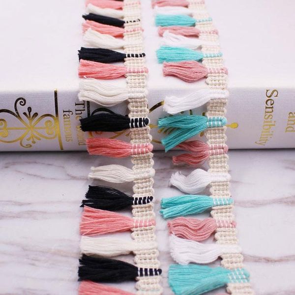 

10yards lot diy accessories lace ribbon tassel cotton tassels trimming fringes for sewing table cover clothes curtain decoration h jllign