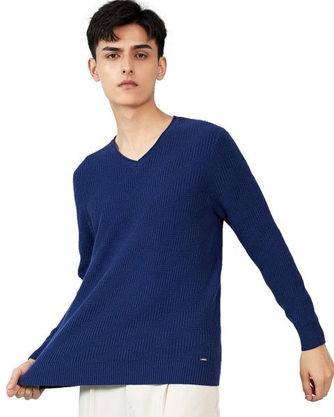 

zhili men's 100% cashmere v-neck sweater, White;black