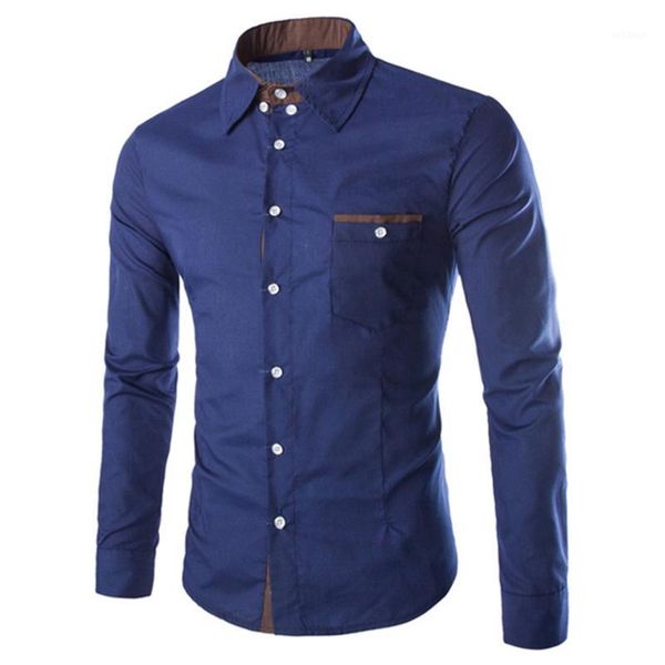 

2019 autumn new men's cotton shirt long sleeve solid formal casual male cotton slim fit dress shirt camisa masculina social 4xl1, White;black