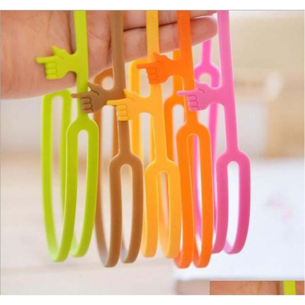 

new cute silicone finger pointing bookmark book mark office supply funny gift drop shipping faoai