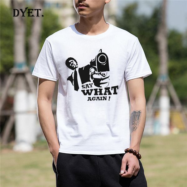 

2019 men tshirt t shirt cotton tee pulp fiction say what again funny t shirt men tee shirt homme sport hooded sweatshirt hoodie