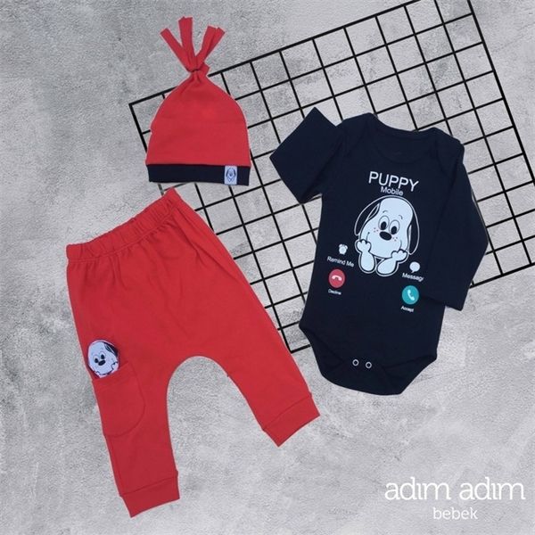 

male baby badili 3 piece suit 100 cotton 443035036 1027, Red;yellow