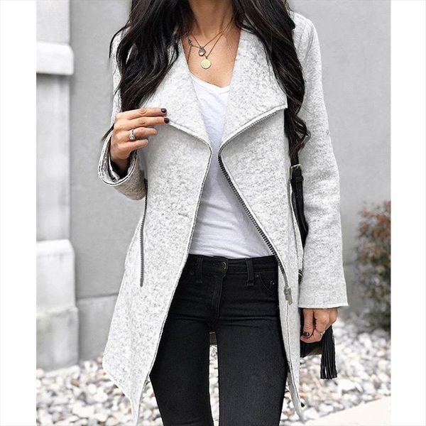 

2018 coat women zipper up jacket women manteau femme hiver long casaco feminino winter autumn outwear jacket coat, Black