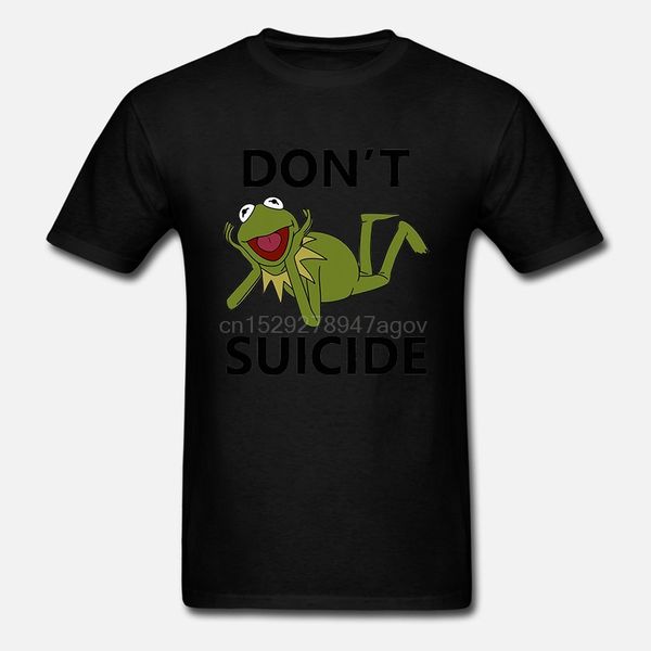 

100% cotton custom printed men dont kermit suicide funny kermit hoodie designers t shirts sweatshirt