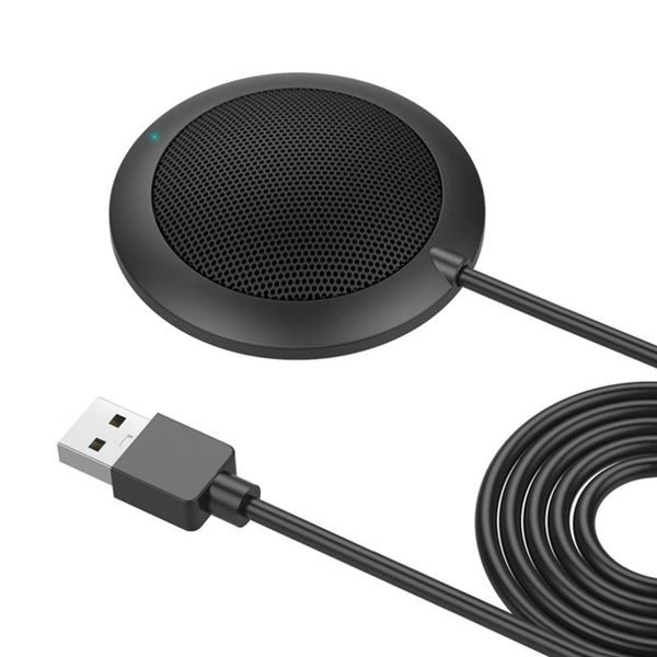 

stereo omnidirectional pickup condenser microphone usb mic for voice chat business conference deskcomputer