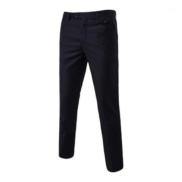 

oeak formal dress pants men flat slim business man suit pants summer thin trousers office casual solid pantalon costume1, White;black