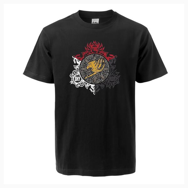 

fairy tail japanese anime print summer new short sleeve tees harajuku fashion sport hooded sweatshirt hoodie men t shirt