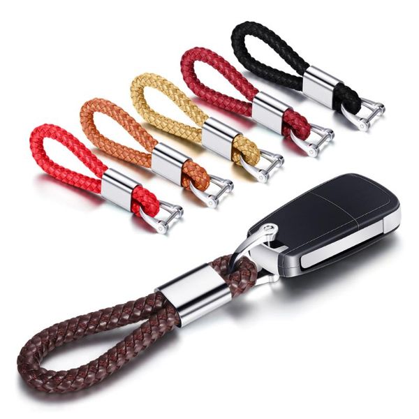 

мода keychains мужчины женщины кожа съемные keyrings подарок для автомобилей key chain держатель, Silver