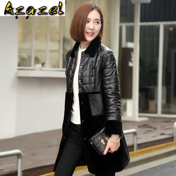 

winter real genuine leather jacket real fur coat streetwear wool jacket sheepskin coat women clothes 2020 sheep shearling, Black