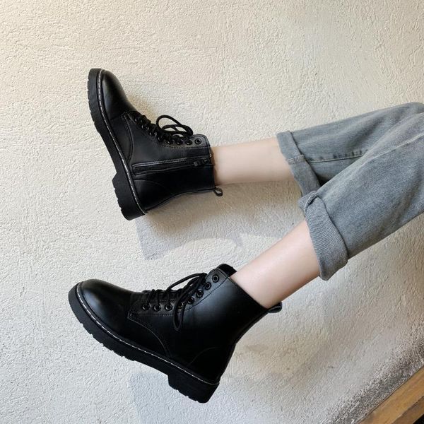 

2020 новые зимние девочки черные классические мартин сапоги ботинки женщин, Black