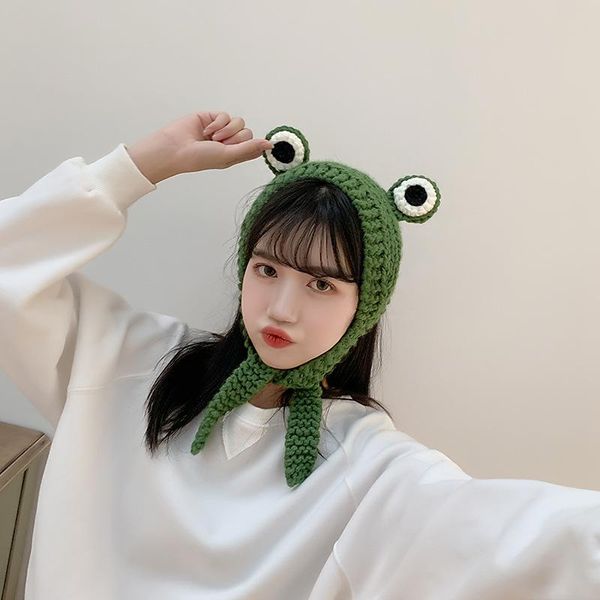 

beanie/skull caps frog hat beanies knitted winter solid hip-hop skullies cap costume accessory gifts warm lovely christmas, Blue;gray