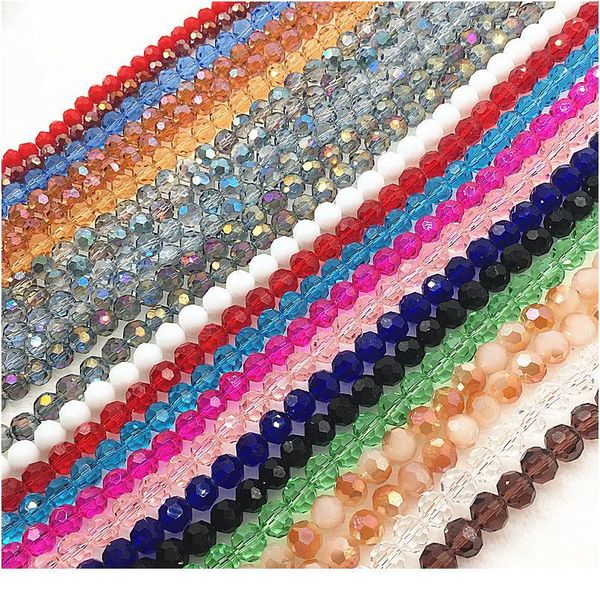 

4-10mm 32 faceted czech glass transparent faceted crystal ball beads spacer beads for jewellery making diy bracelet neck jllkwn