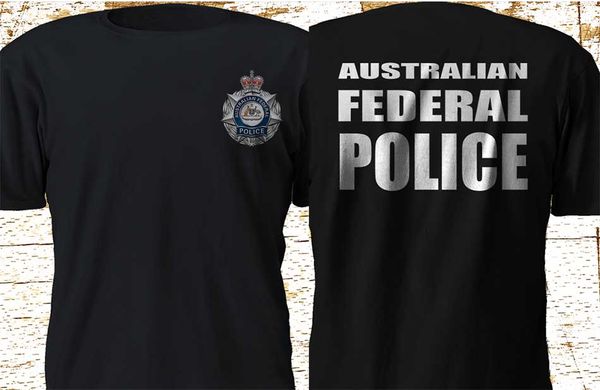 

new australian federal police afp special force interpol black new style printed sleeve fit hooded sweatshirt hoodie men t shirt