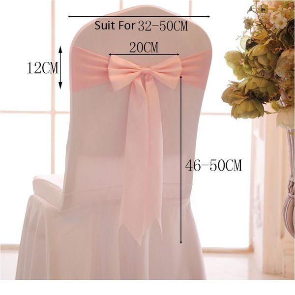 

25pcs wedding decoration knot chair bow sashes satin spandex chair cover band ribbons chair tie backs for party banqu qylewt