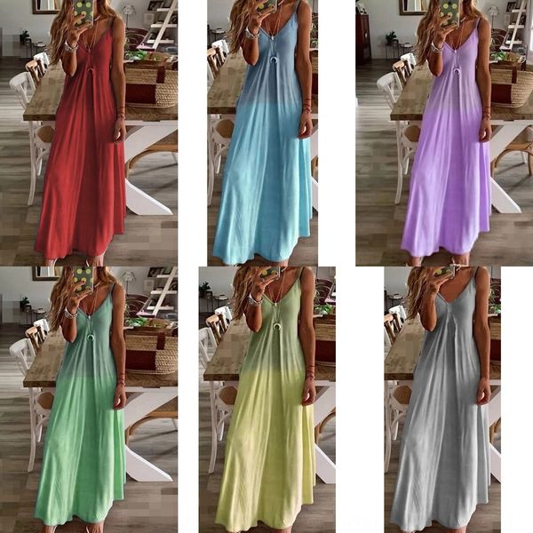 

new autumn 2019 bottom sling dress slim and slim 2-stage color printed long suspender dress ppb2m, Black;gray