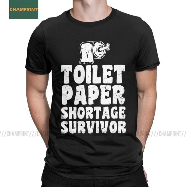 

sport toilet paper shortage survivor men's t shirt panic 2020 tp roll apocalypse crisis tees short sleeve t-shirts cotton summer