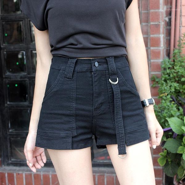 

women's shorts 2021 women tooling high waist loose thin outer wear a line wide leg casual ins 1, White;black