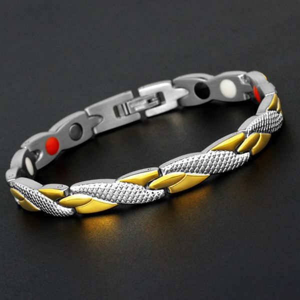 

stone titanium health steel women energy classic magnetic bracelet fs99
