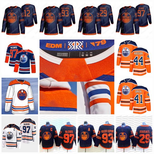 

womens edmonton oilers 2021 reverse retro connor mcdavid colby cave leon draisaitl ryan nugent-hopkins gretzky darnell nurse kassian jersey, Black;red