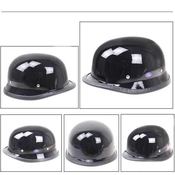 

vintage retro summer black color motorcycle riding half helmet open helmet vintage design motorbike chopper biker pilot