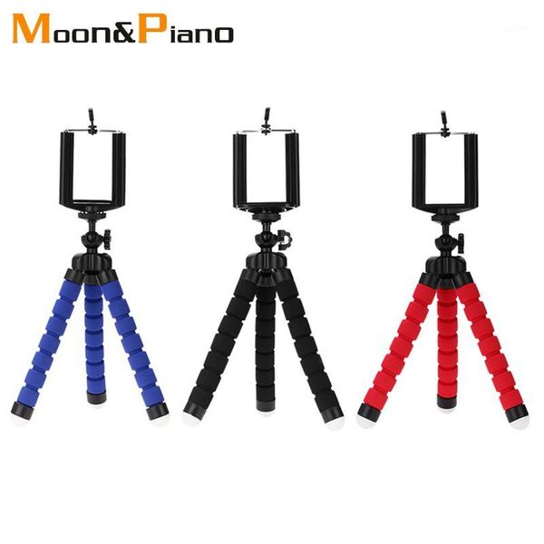 

tripods 1pcs mini flexible holder sponge ocs tripod bracket for mobile phone camera portable stable non-slip selfie stand monopod1
