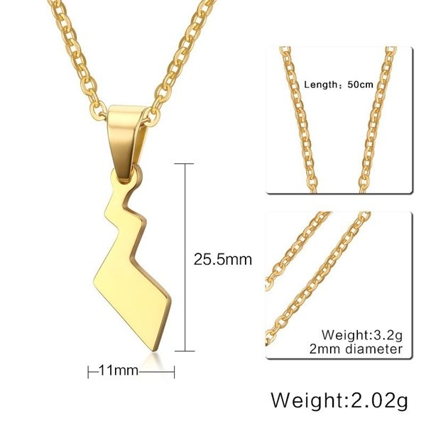 

qwc de106 stainless steel necklace sell man woman 25mm necktie shape gold and silver color lover gift women korea style q1209, Bronze;silver