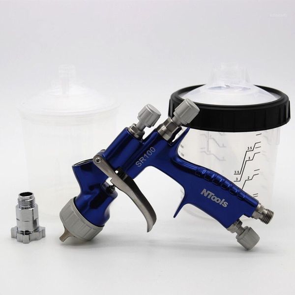 

spot new spray gun, with adapter pps tank water-based paint spray gun/car paint gun/stainless steel nozzle gun/pneum1