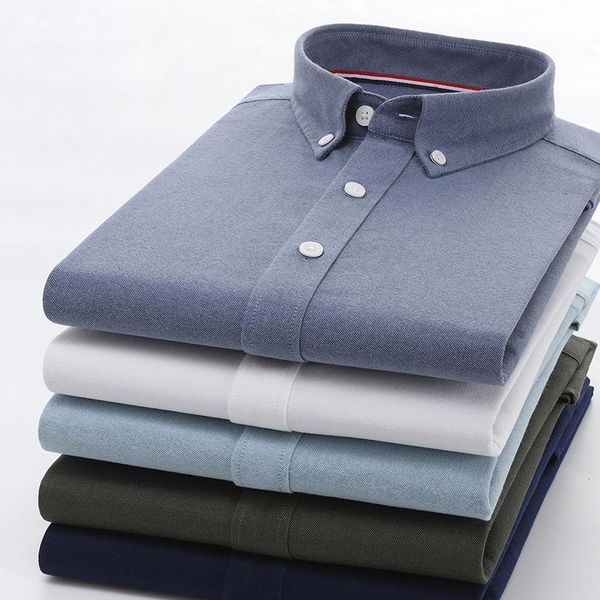 

spring autumn shirt men 2020 solid casual shirts business shirts men fashion long sleeve brand men's shirt, White;black