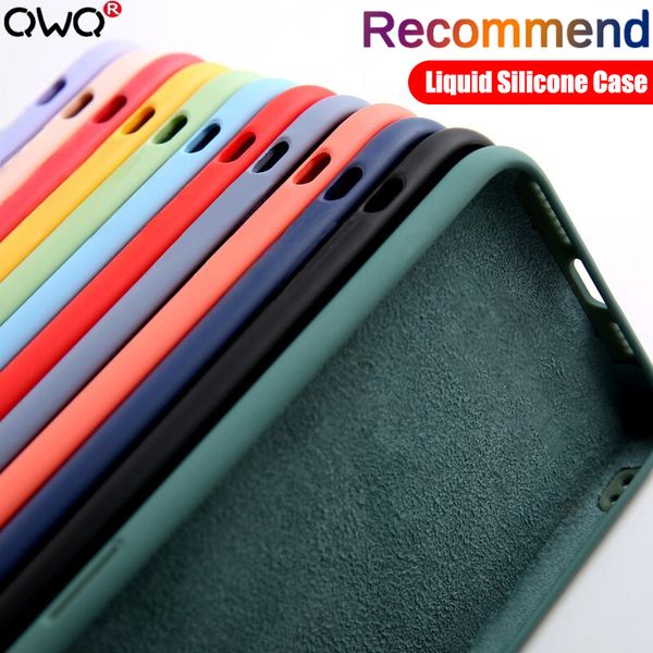 

original silicone phone case for huawei p30 p20 p40 mate 20 30 honor 20 lite pro p smart 2019 luxury soft protector cover
