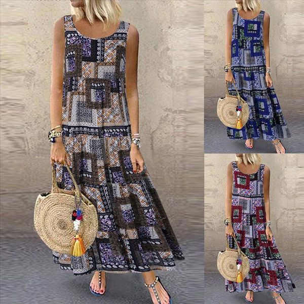 

лето новая мода женская повседневная плюс размер рукавов печати длинные платья макси оптовая свободный корабль z4, Black;gray