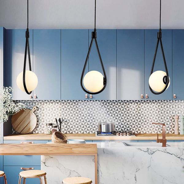 

nordic bar pendant lights restaurant bedroom bedside modern creative home lighting glass suspension light hanging lamp