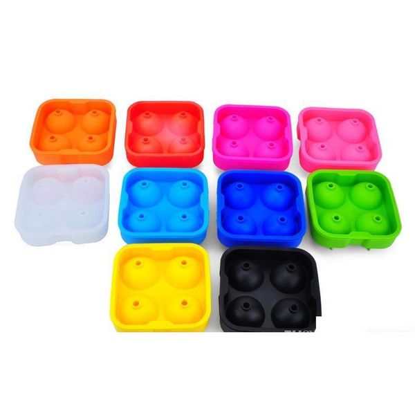 

4 balls whiskey ice cube maker molddrinking wine tray brick round maker mold sphere mould party bar ice moldes 10 col jlliny xhhair