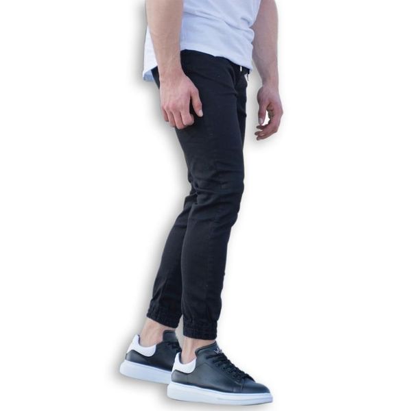 

casual 100% cotton denim men joggers in black pants new style good price wholesale offer trend 2021, Blue