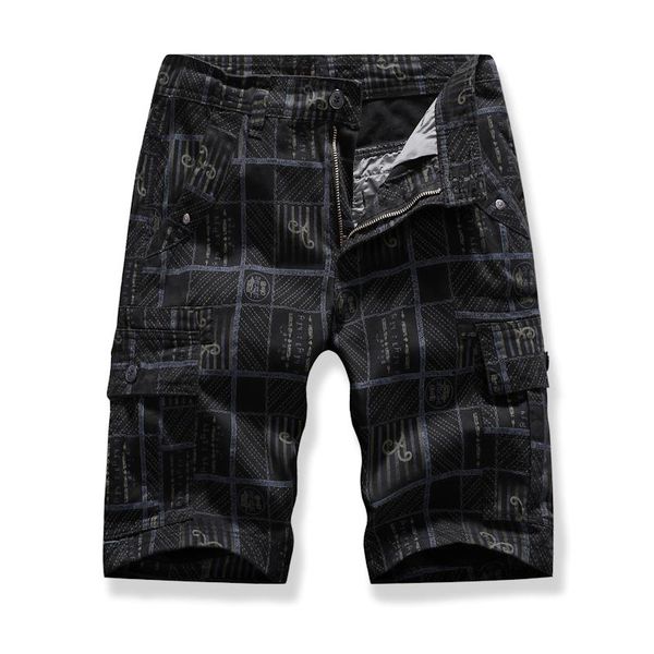

mens cargo shorts 2021 summer mens casual camouflage multiple pockets tactics short pants male bermuda cargo shorts size 38, White;black