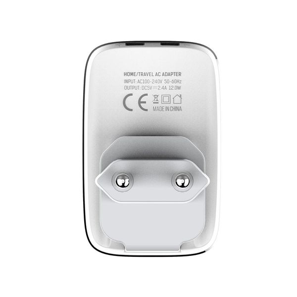 

ldnio a2204 2 in 1 12w dual usb interface travel charger mobile phone charger with micro usb data cable eu plug