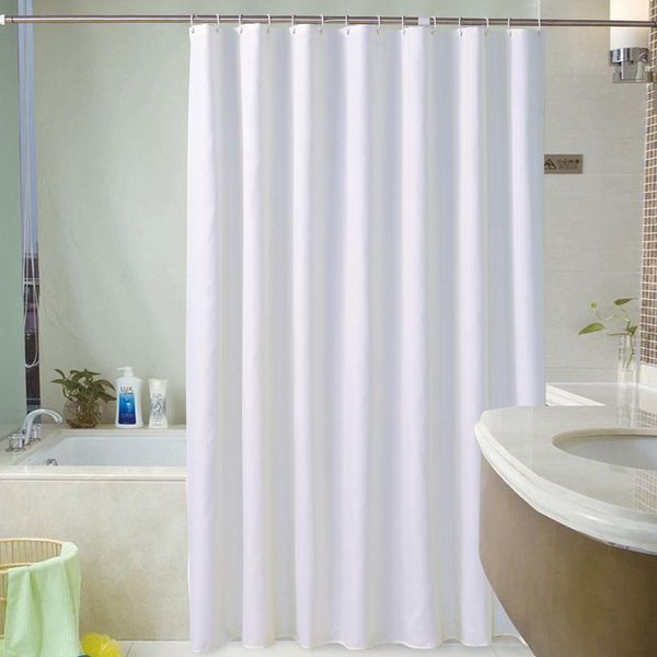 

белые занавески для душа водонепроницаемые толстые твердые ванны для ванной ванна большой широкий купальник 12 крючков rideau wmtrhm