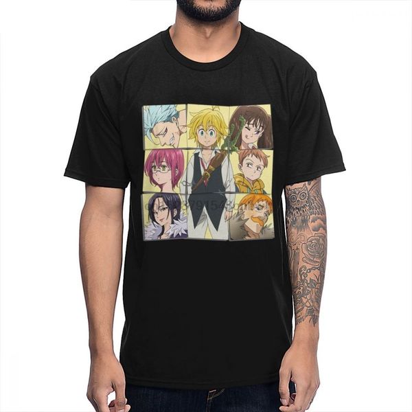 

семь deadly sins sins тенниска nanatsu нет taizai мелиодас ап фелек ban healthy хлопок tee рубашки вокруг шеи спорта толстовка с капюшоном т