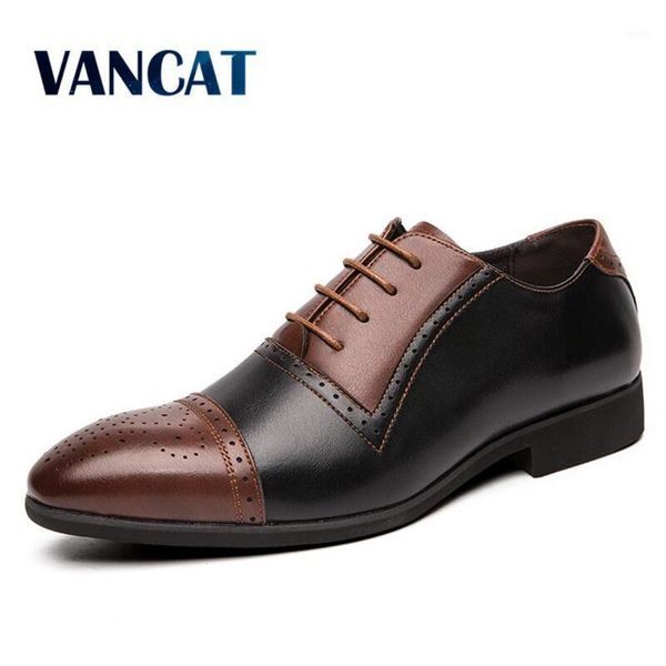 

fashion man formal shoes leather men business dress shoes loafers oxford wedding men's plus size 38-481, Black