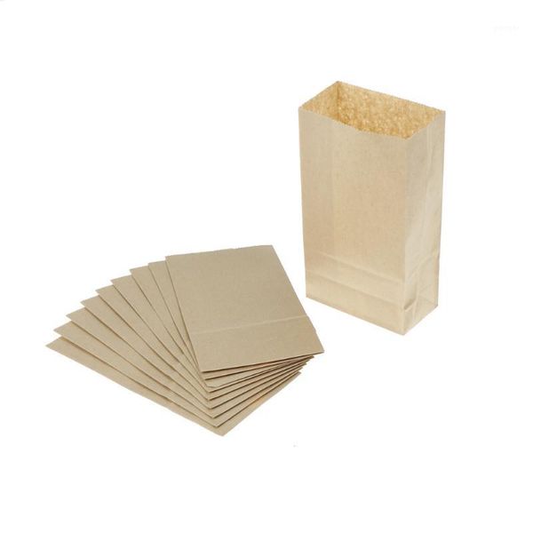 

gift wrap 30pc/lot biscuits candy raft bread brown kraft paper bag cookie nuts snack baking package bags packing wholesale1