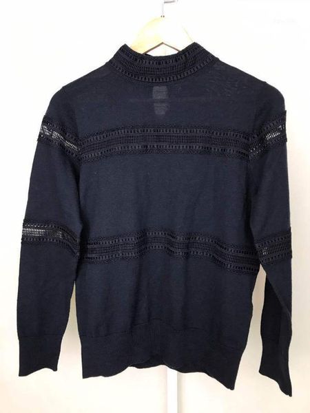 

17 lace hollow out knitting shirt ni33cole s2192h 76421, White;black