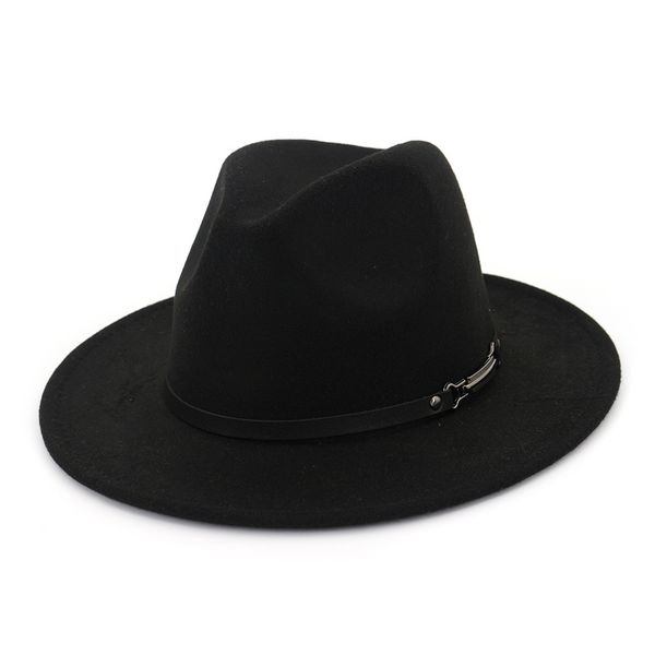 

2020wide брим vintage trilby fedoras стиль черная панама церковь шляпа мужчина леди джаз caps осень зима женская wool felt hat, Blue;gray