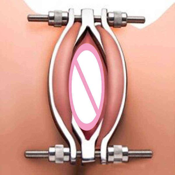 Nxy Sexspielzeug für Erwachsene, Bdsm, Spekulum, Spielzeug für Frauen, Edelstahl, Bondage, Vagina, Schamlippen, Klemme, Klitorisstimulator, Massagegerät, Öffner, 1225