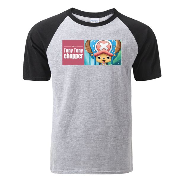 

anime one piece one piece tony tony chopper casual cute lovely raglan summer fashion men's hooded sweatshirt hoodie men t shirt