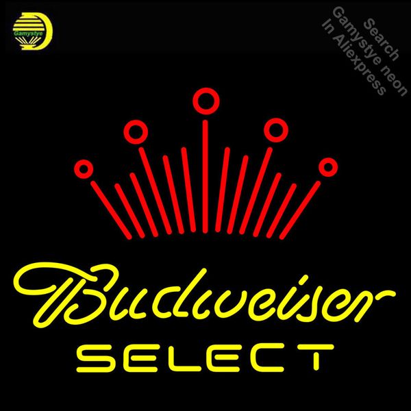 

budweise select neon sign neon bulbs sign glass tube handcraft neon light signs advertise cool vintage lamps dropshipping