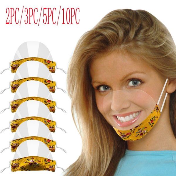 

mascarillas lip language visual transparent printed pvc mondkapjes wasbaar halloween cosplay masque lavable cubre bocas