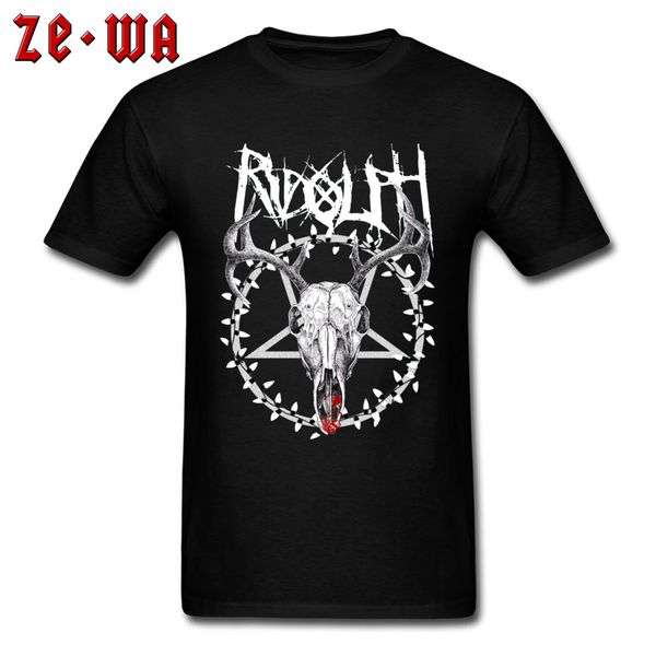 

metal rudolph skull christmas elk baphomet satanist goat skull 3d black geek awesome easter monday hooded sweatshirt hoodie men t shirt