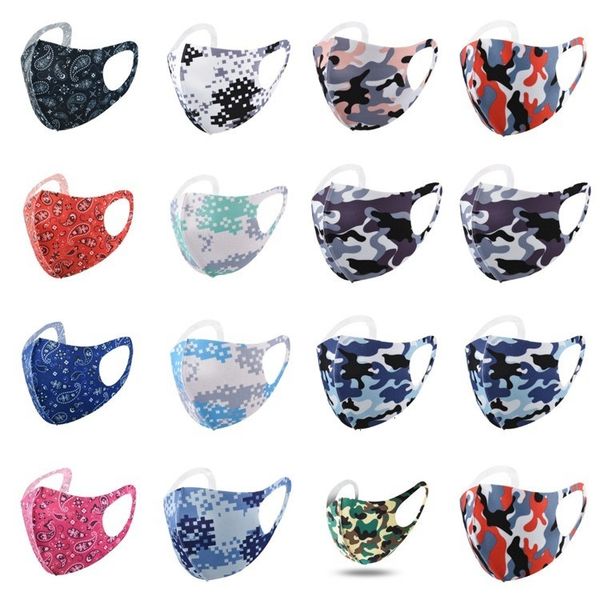 

camouflage face respirator anti dust mask mouth muffle washable reusable designer masks t2i51213
