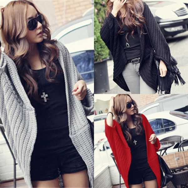 

2019 новый koreanv-шея нерегулярной рыхлой большой длиной среднего свитера женской 2019 новый koreanv-образного вырез нерегулярных пальто sh, White;black