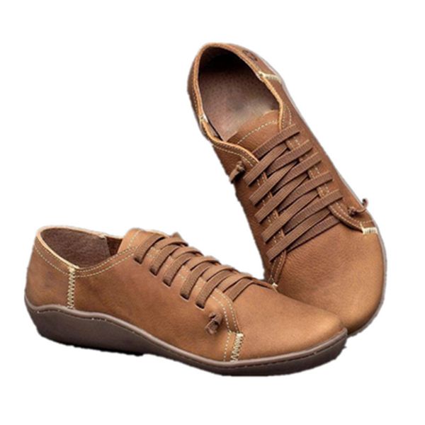 

casual flat leather retro lace-up side zipper round toe shoe belted ankle boots platform women's pumps shoes, Red;white