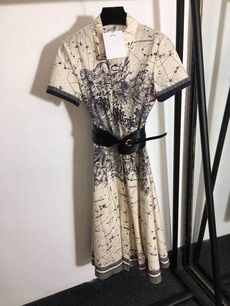 

milan runway dresses 2021 lapel neck long sleeve panelled print high end designer dress brand same style dress weinishi, Black